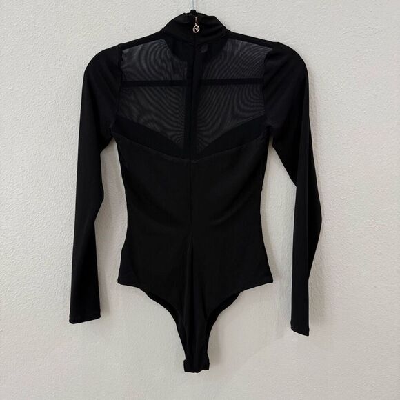 Brand New Nookie Revolve Women's Large Hypnotize Mesh Bodysuit Black - Picture 9 of 12